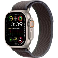 Apple Watch Ultra 2 49mm Titanium Case with Blue/Black Trail Loop (M/L)